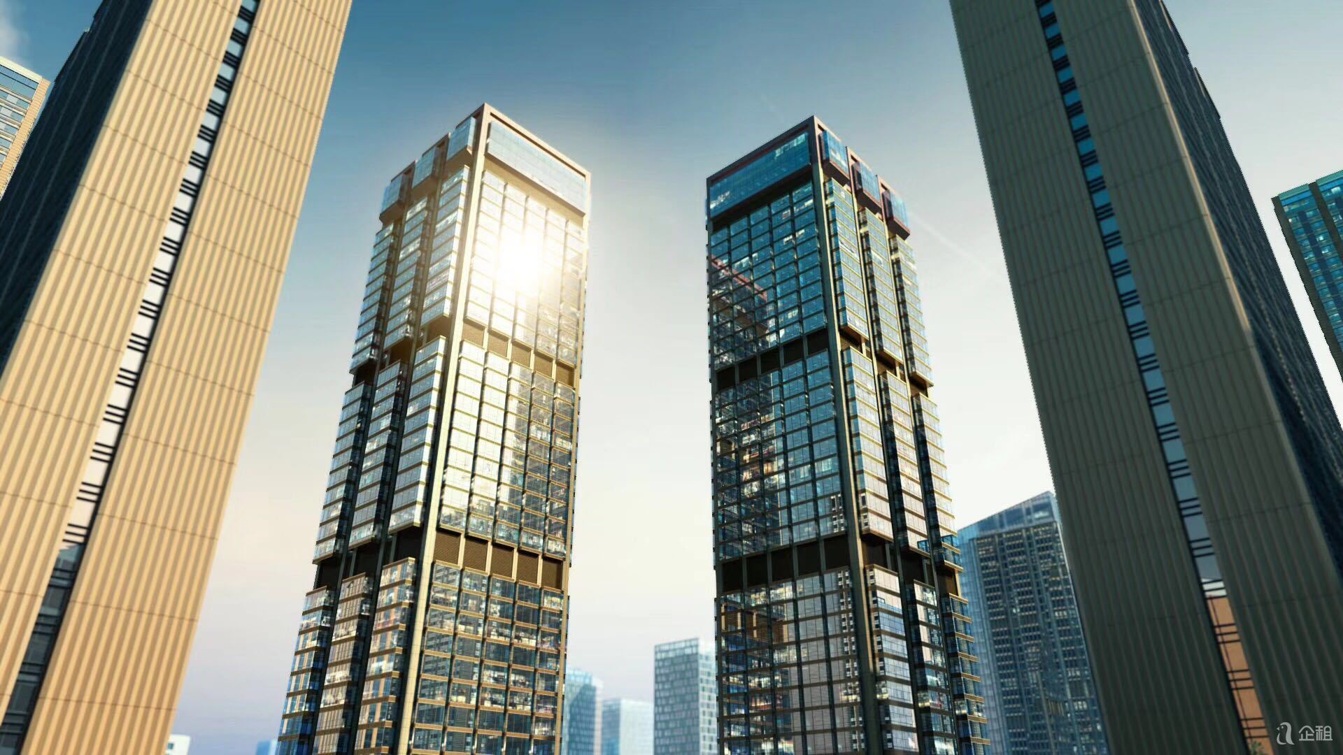 荣京东街地铁站高层写字楼整层出租1000平 可分